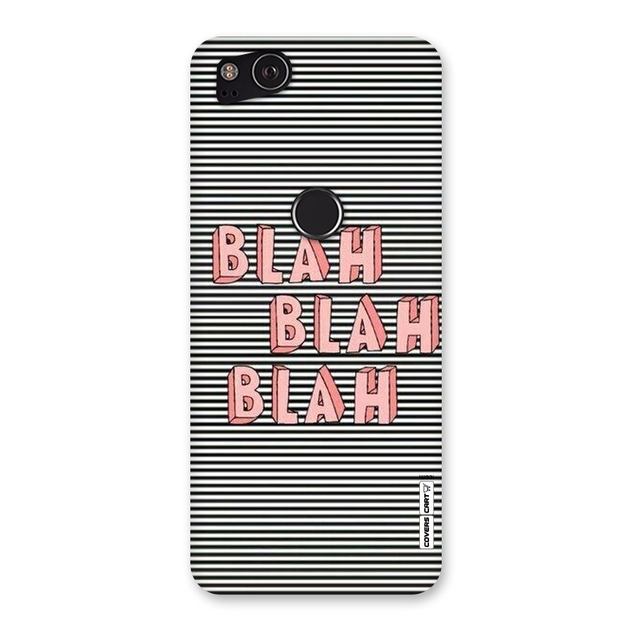 Blah Stripes Back Case for Google Pixel 2