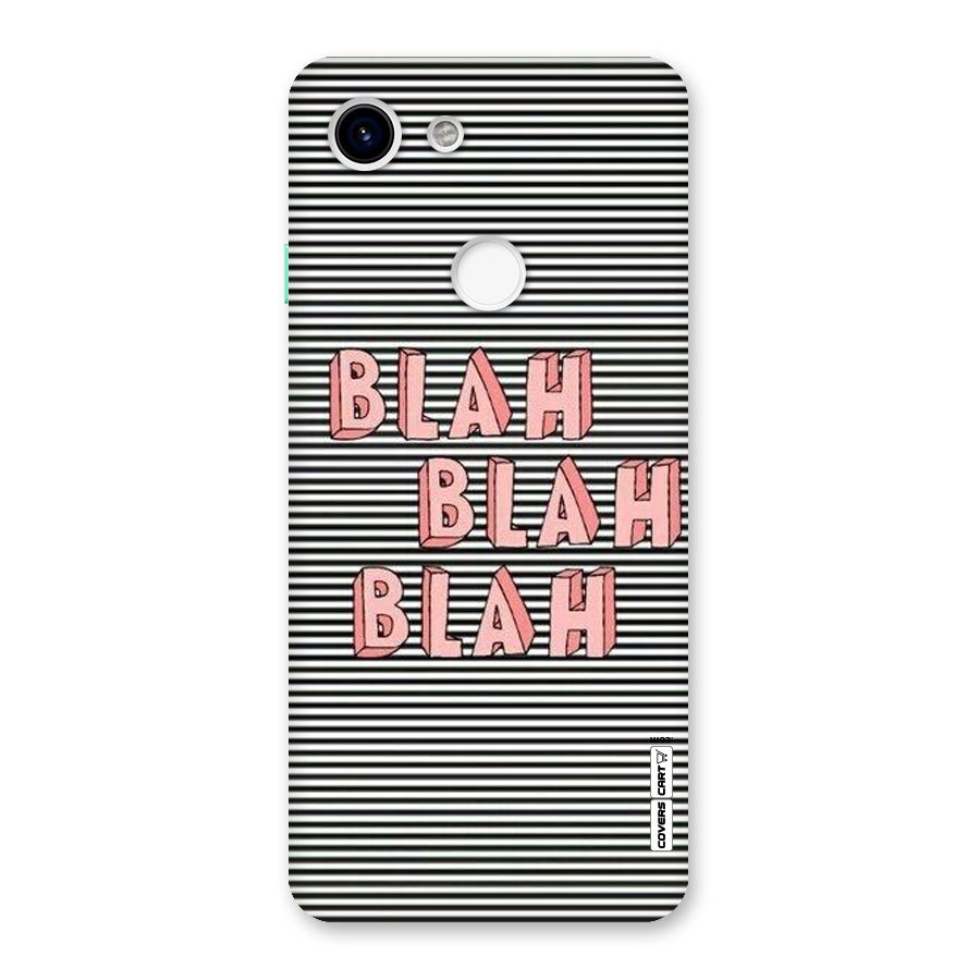 Blah Stripes Back Case for Google Pixel 3