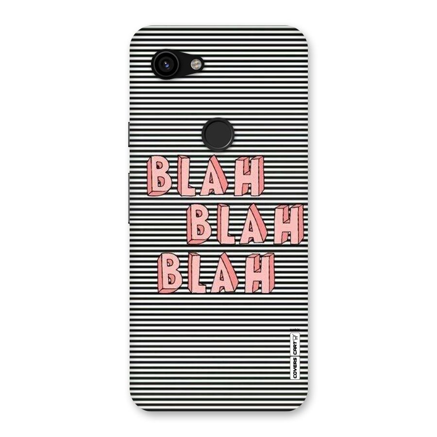 Blah Stripes Back Case for Google Pixel 3a