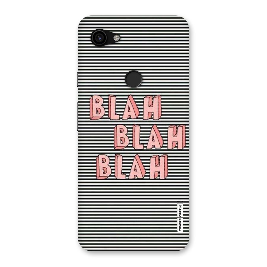 Blah Stripes Back Case for Google Pixel 3a XL