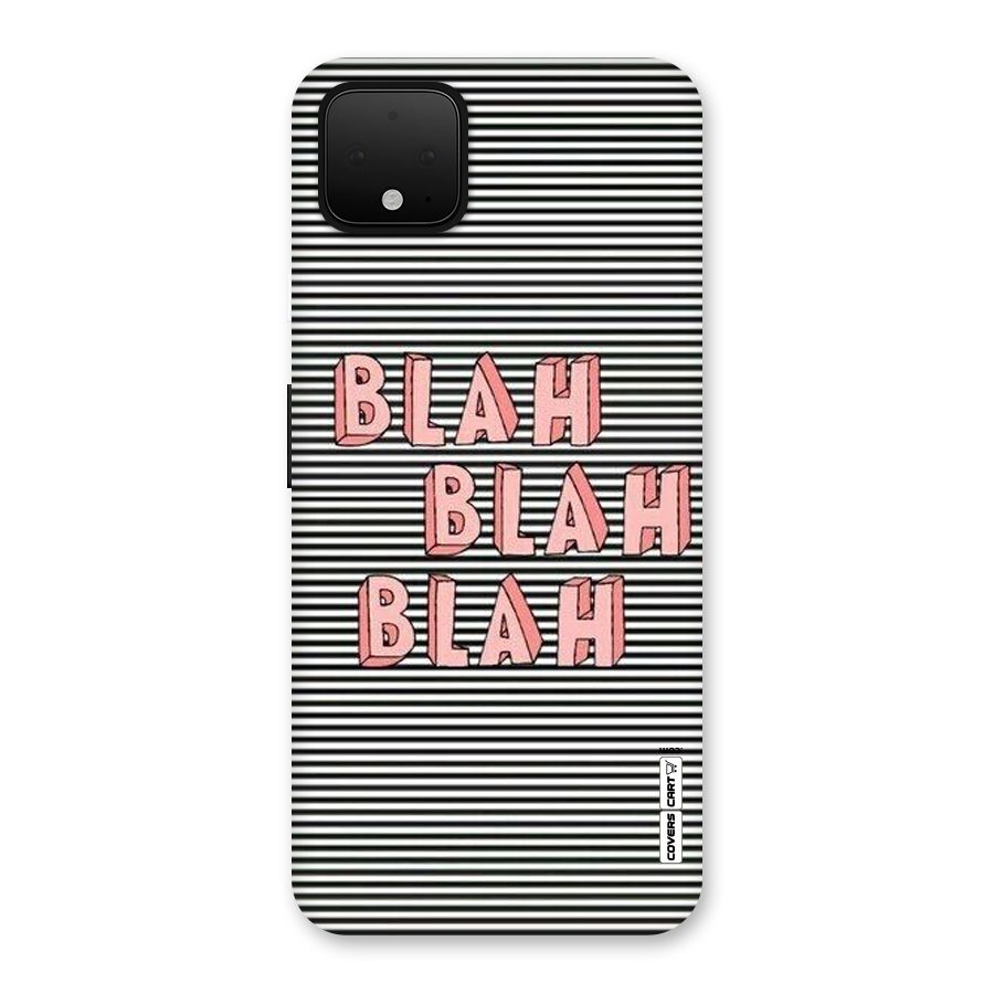 Blah Stripes Back Case for Google Pixel 4 XL