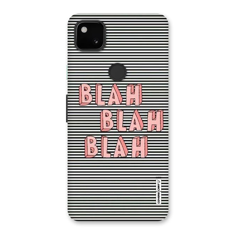 Blah Stripes Back Case for Google Pixel 4a