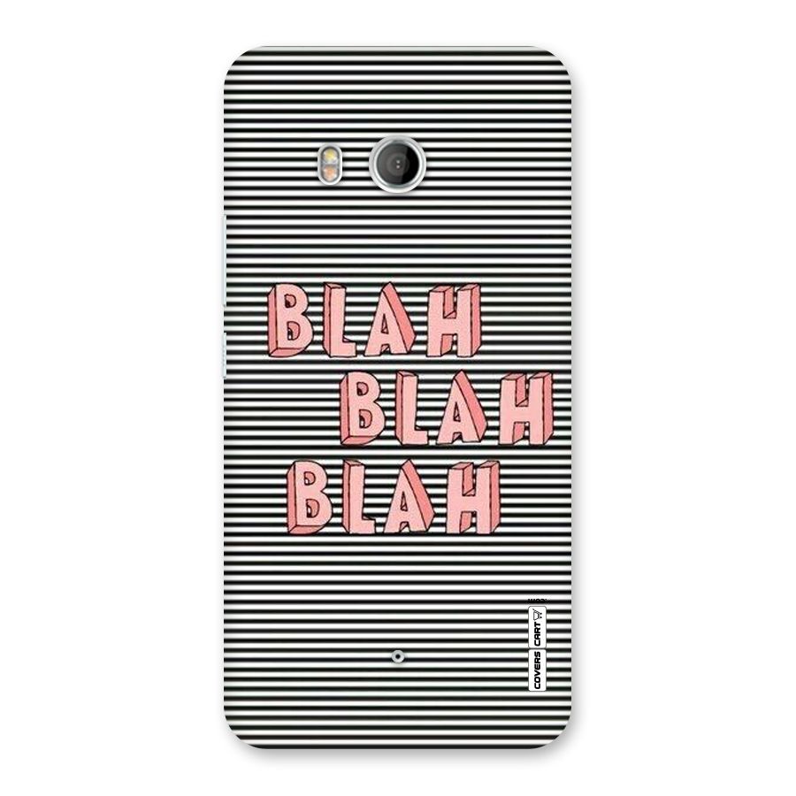 Blah Stripes Back Case for HTC U11