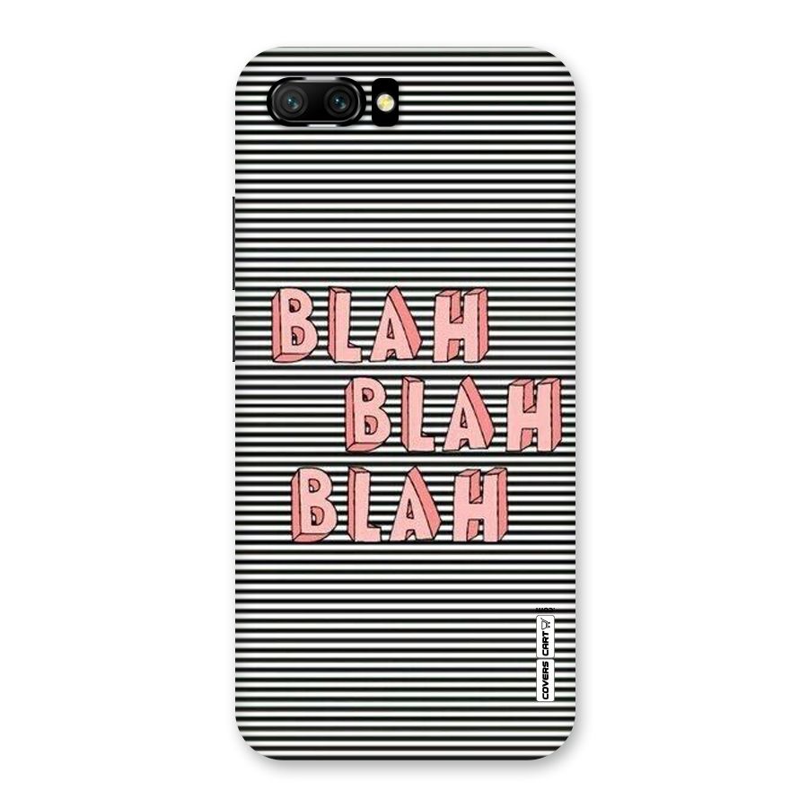 Blah Stripes Back Case for Honor 10