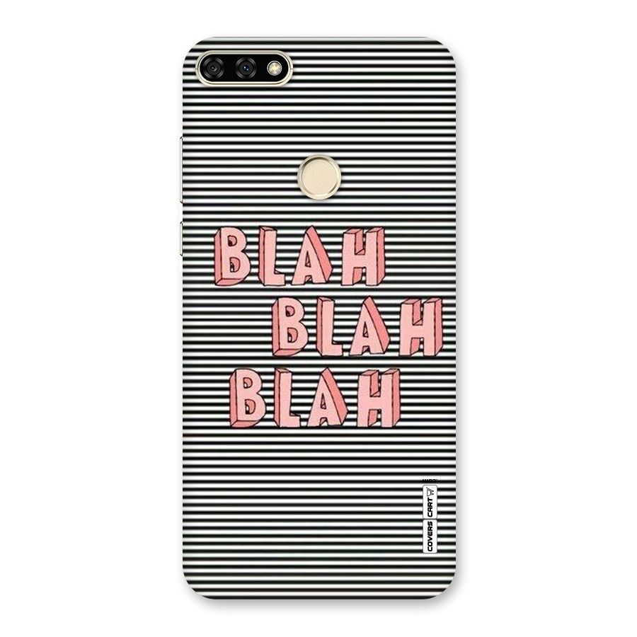 Blah Stripes Back Case for Honor 7A