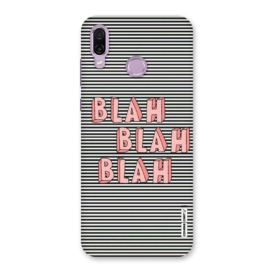 Blah Stripes Back Case for Honor Play