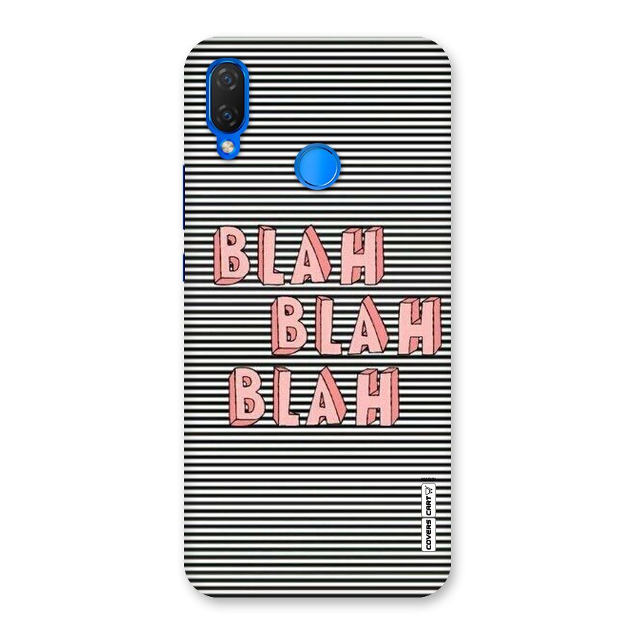 Blah Stripes Back Case for Huawei P Smart+