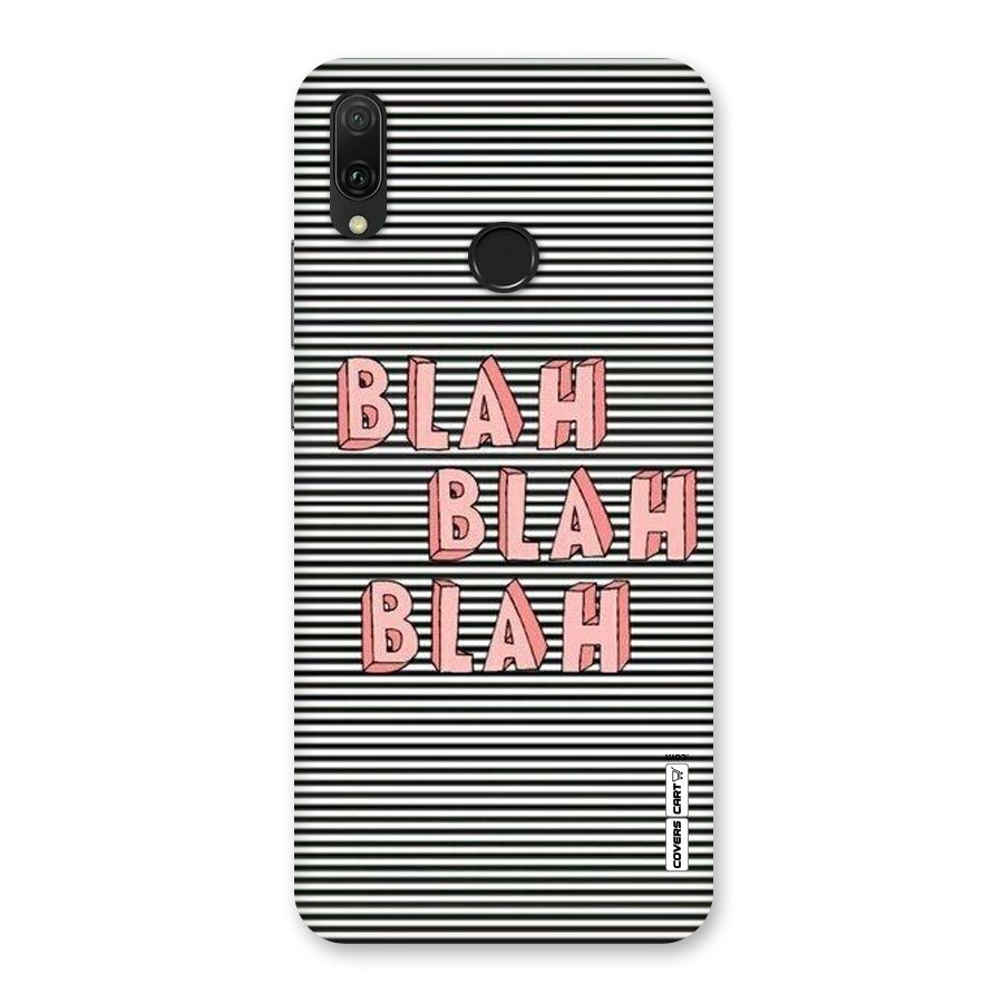 Blah Stripes Back Case for Huawei Y9 (2019)