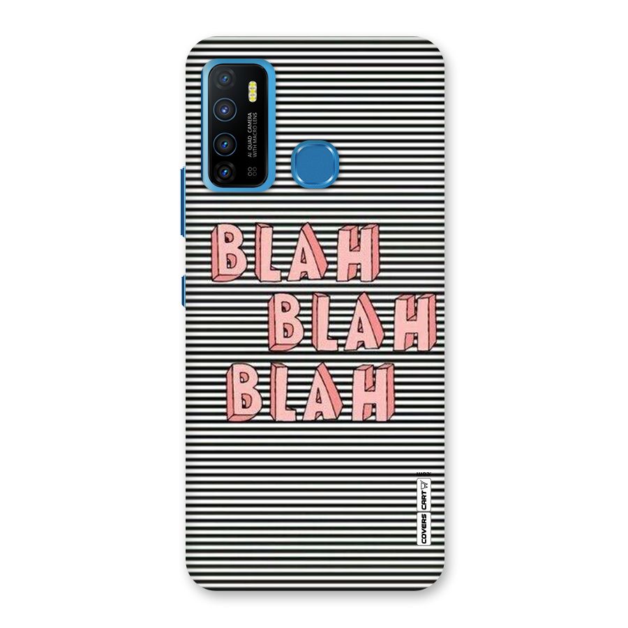 Blah Stripes Back Case for Infinix Hot 9