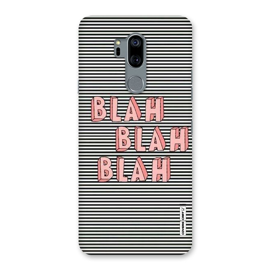 Blah Stripes Back Case for LG G7