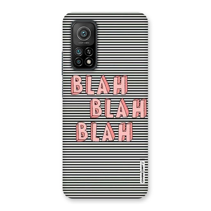 Blah Stripes Back Case for Mi 10T 5G