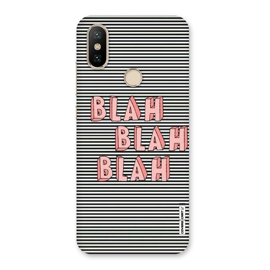 Blah Stripes Back Case for Mi A2