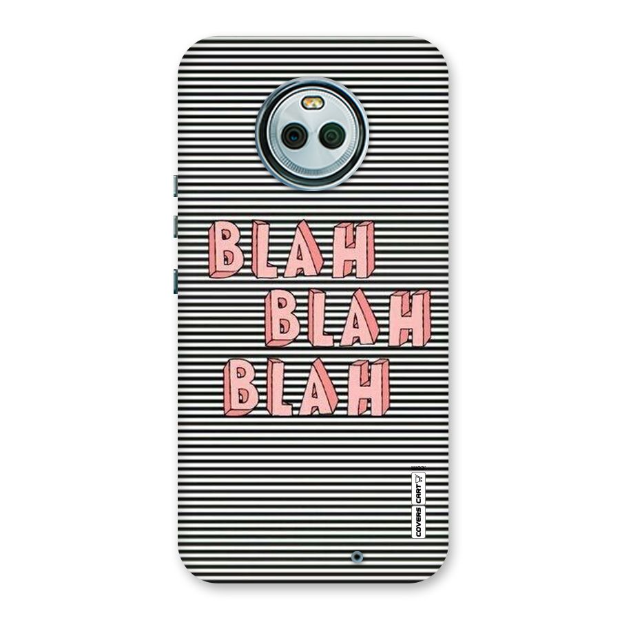 Blah Stripes Back Case for Moto X4