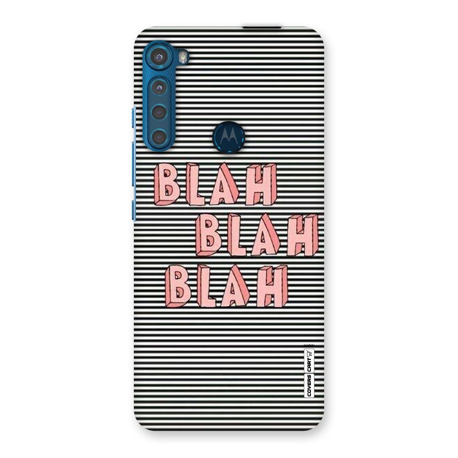 Blah Stripes Back Case for Motorola One Fusion Plus
