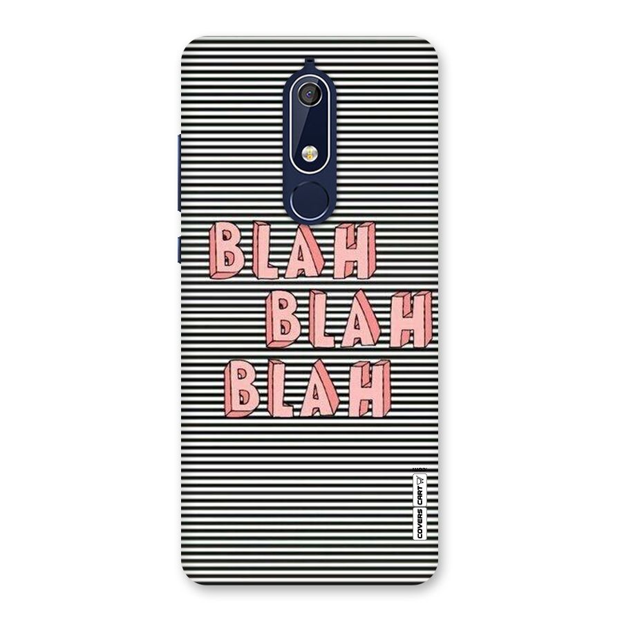 Blah Stripes Back Case for Nokia 5.1