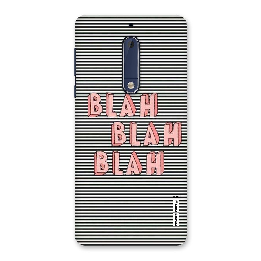 Blah Stripes Back Case for Nokia 5