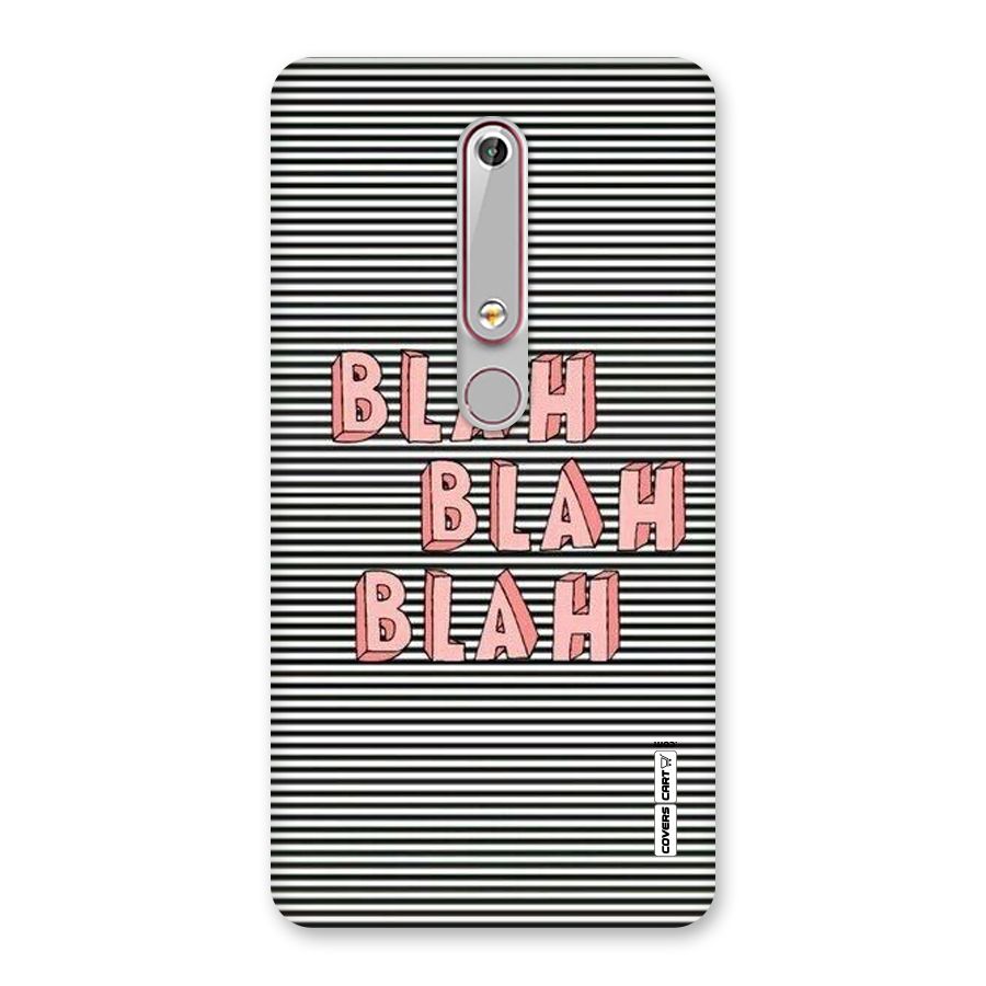 Blah Stripes Back Case for Nokia 6.1