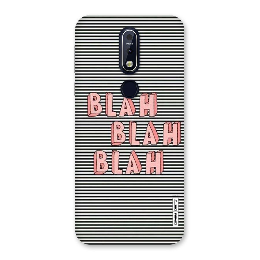 Blah Stripes Back Case for Nokia 7.1