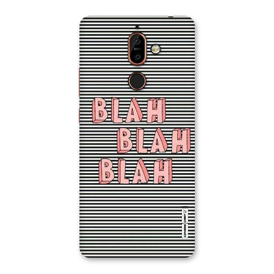 Blah Stripes Back Case for Nokia 7 Plus