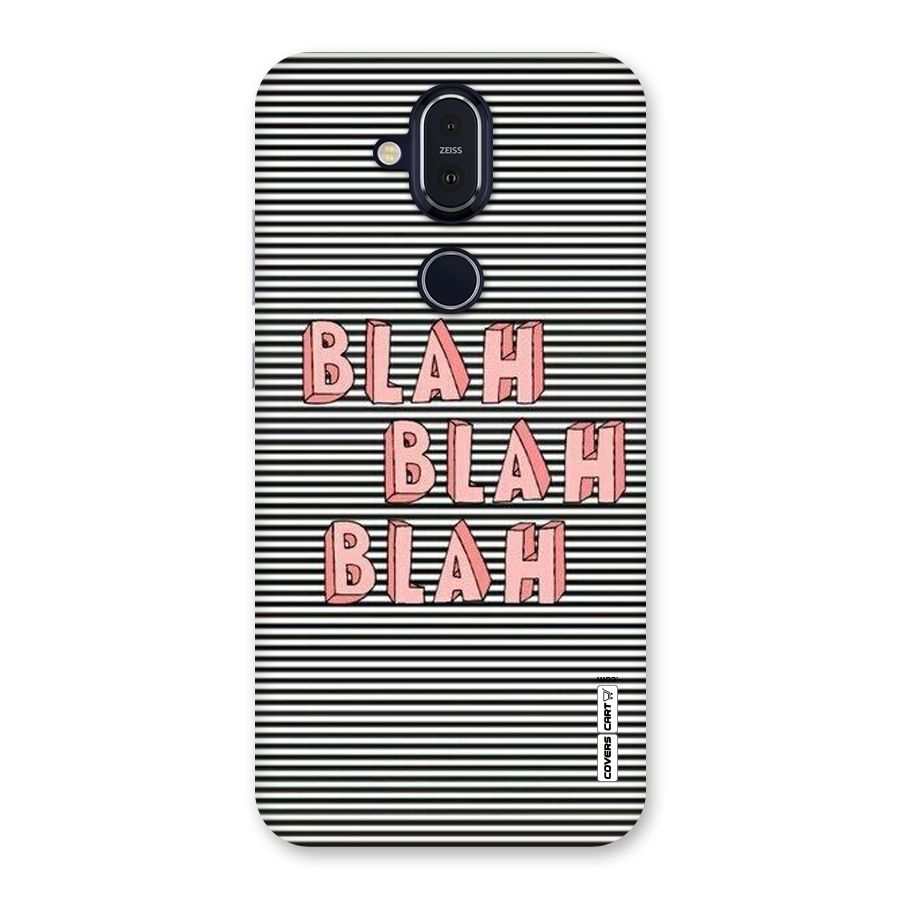 Blah Stripes Back Case for Nokia 8.1