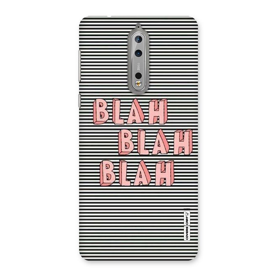 Blah Stripes Back Case for Nokia 8