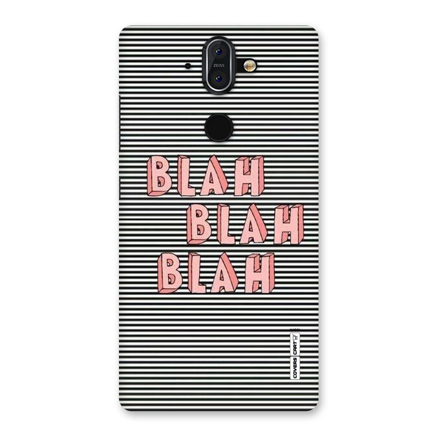 Blah Stripes Back Case for Nokia 8 Sirocco
