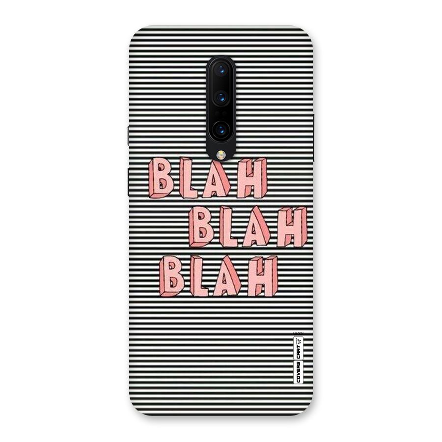Blah Stripes Back Case for OnePlus 7 Pro