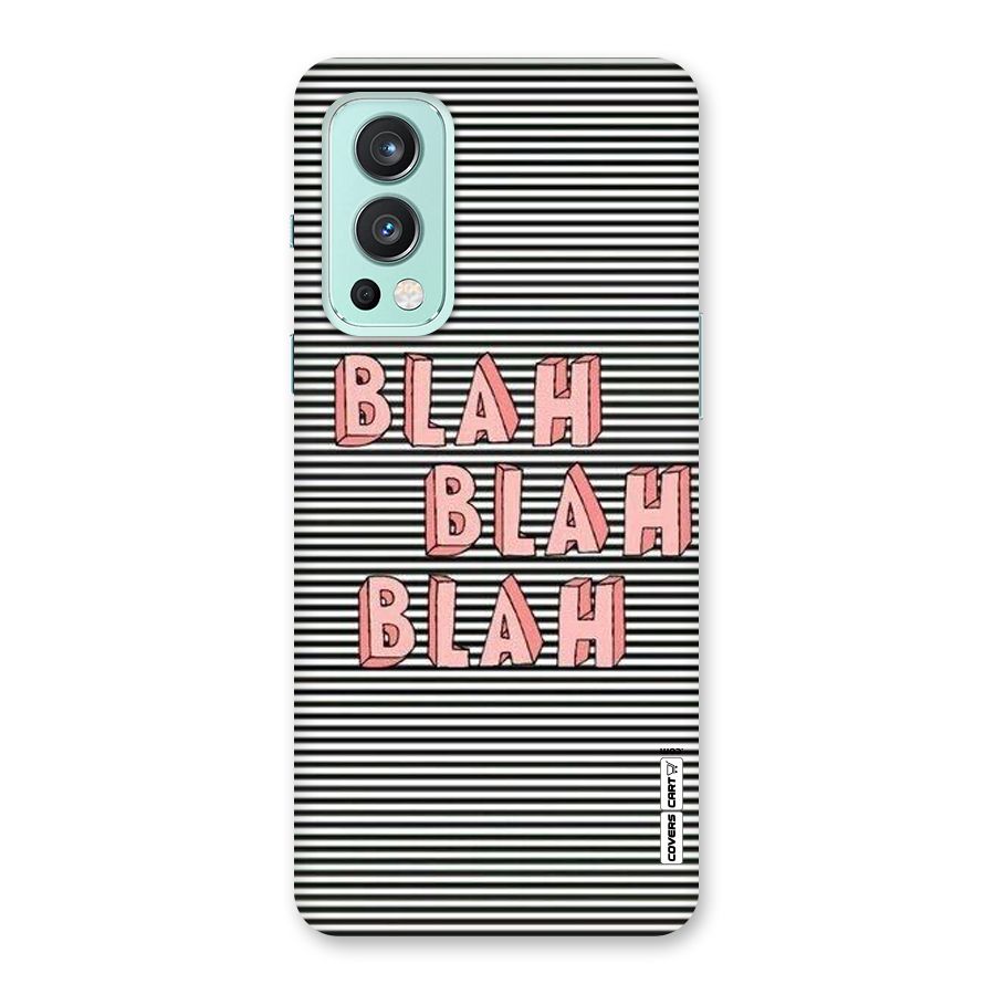 Blah Stripes Back Case for OnePlus Nord 2 5G