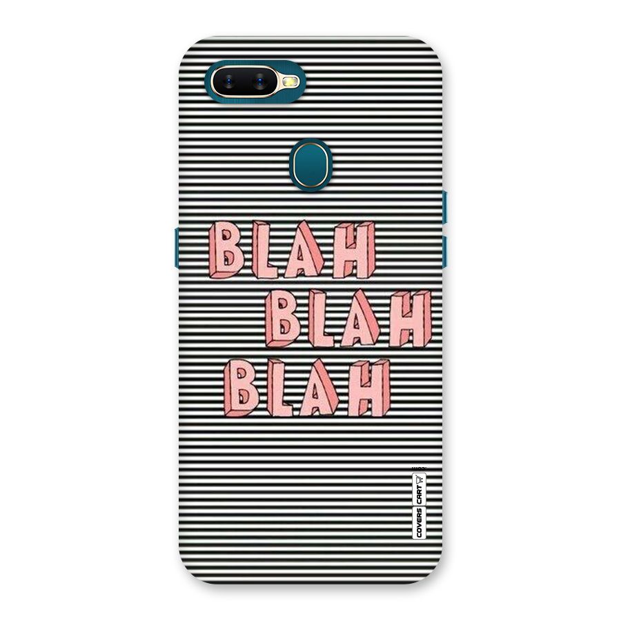 Blah Stripes Back Case for Oppo A11k