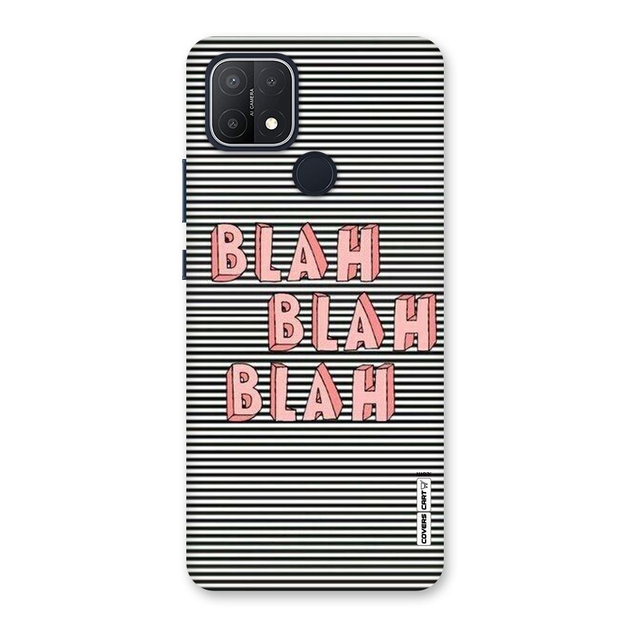 Blah Stripes Back Case for Oppo A15