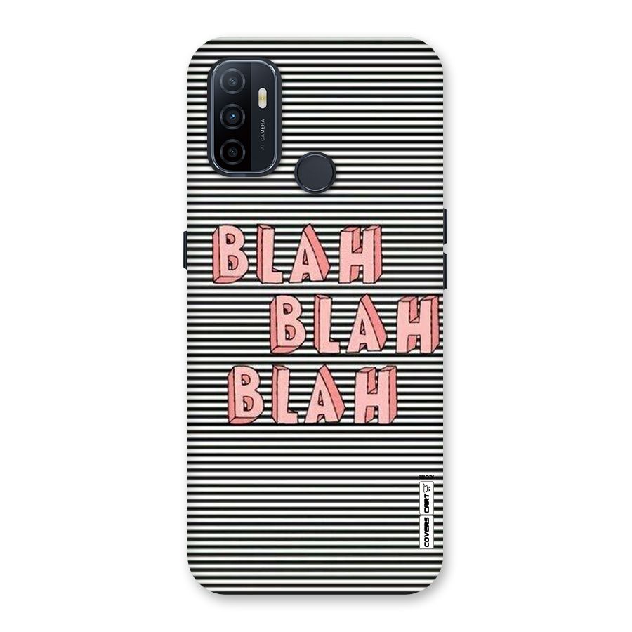 Blah Stripes Back Case for Oppo A32