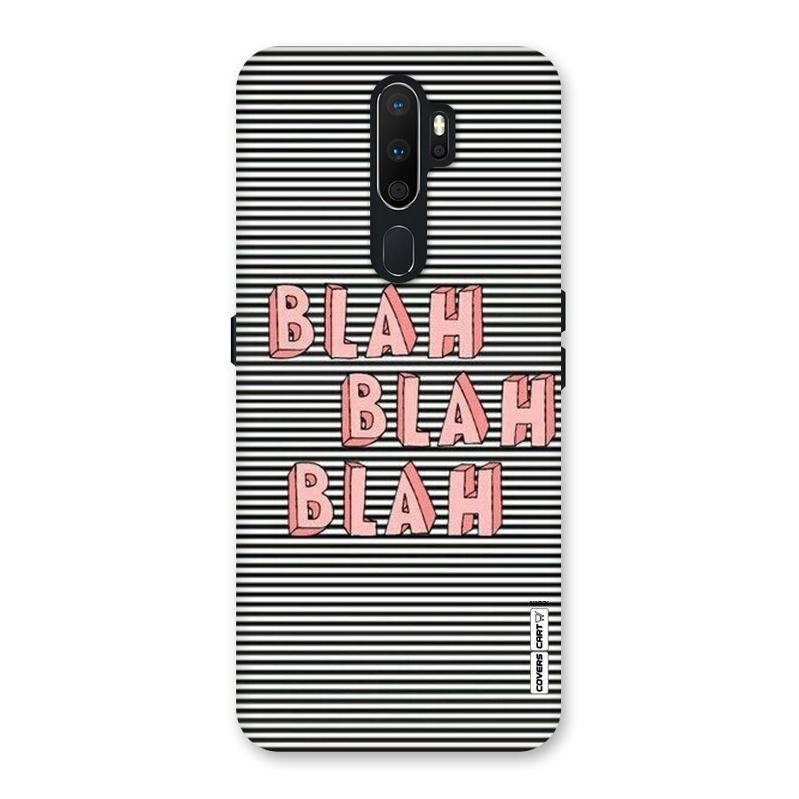 Blah Stripes Back Case for Oppo A5 (2020)