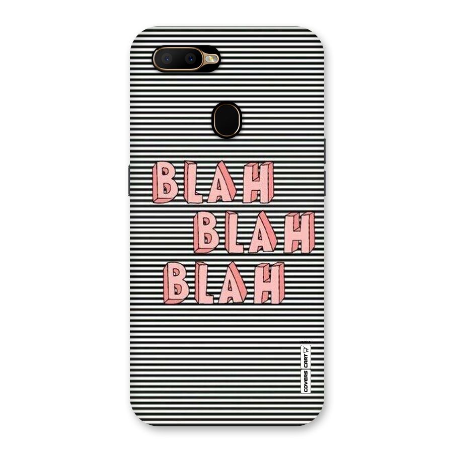 Blah Stripes Back Case for Oppo A5s