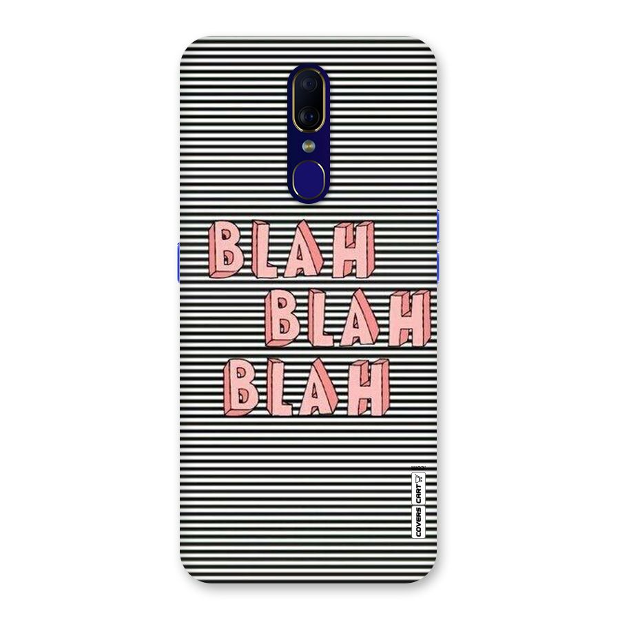 Blah Stripes Back Case for Oppo F11