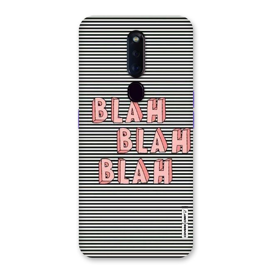 Blah Stripes Back Case for Oppo F11 Pro