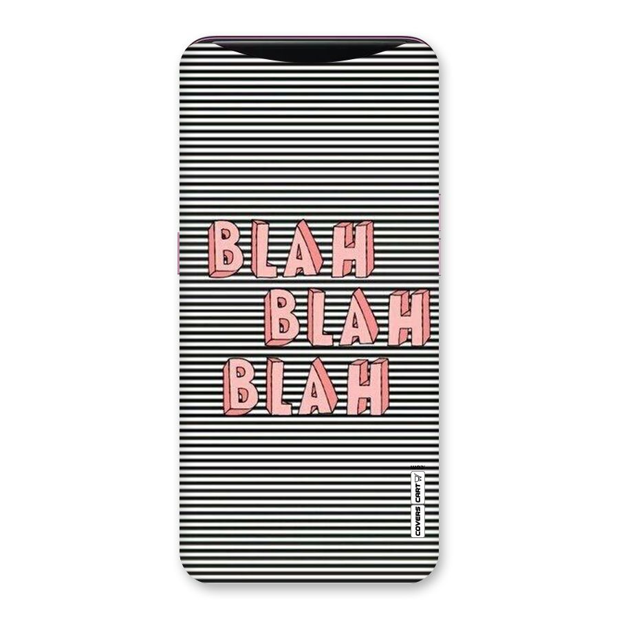 Blah Stripes Back Case for Oppo Find X