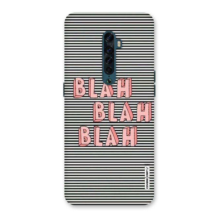 Blah Stripes Back Case for Oppo Reno2
