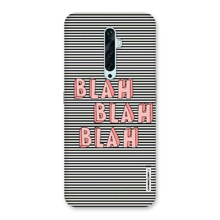 Blah Stripes Back Case for Oppo Reno2 Z