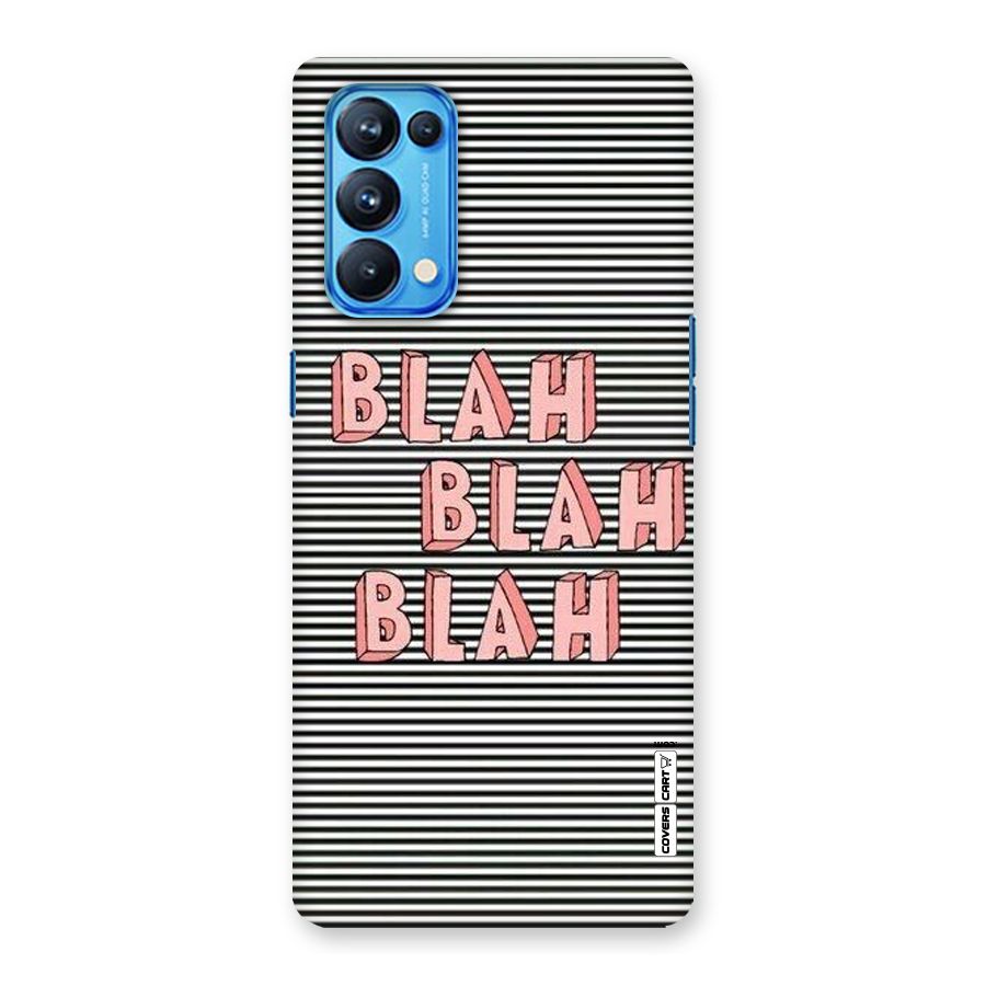 Blah Stripes Back Case for Oppo Reno5 Pro 5G