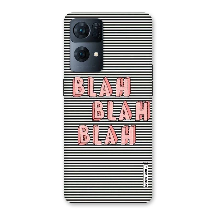 Blah Stripes Back Case for Oppo Reno7 Pro 5G