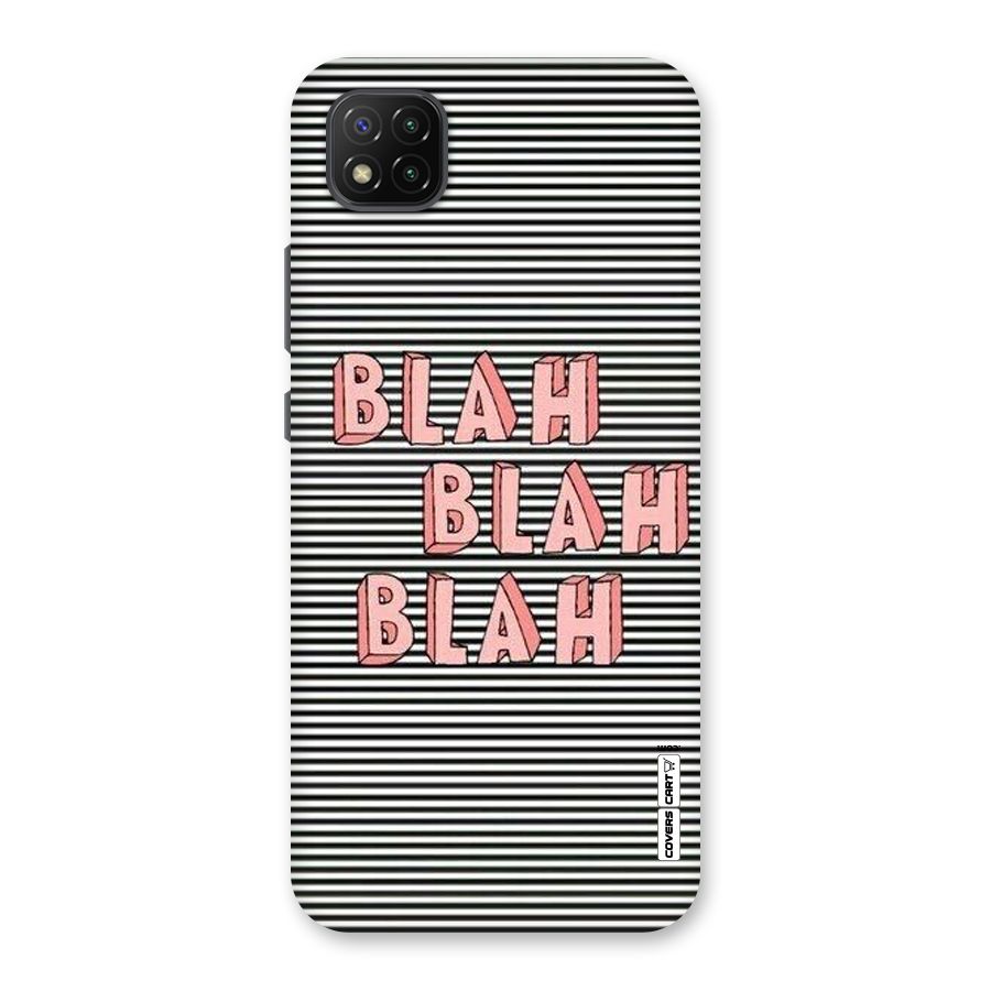 Blah Stripes Back Case for Poco C3