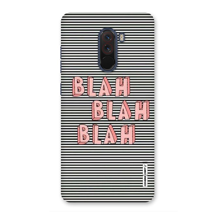 Blah Stripes Back Case for Poco F1