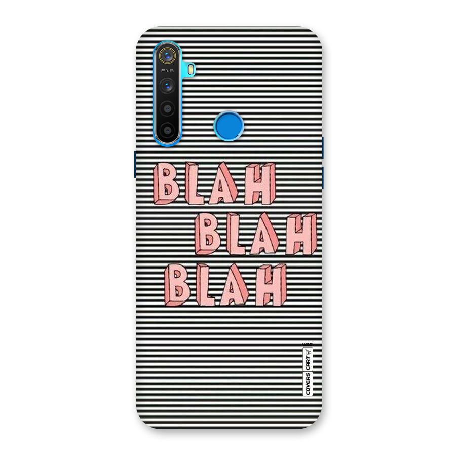 Blah Stripes Back Case for Realme 5