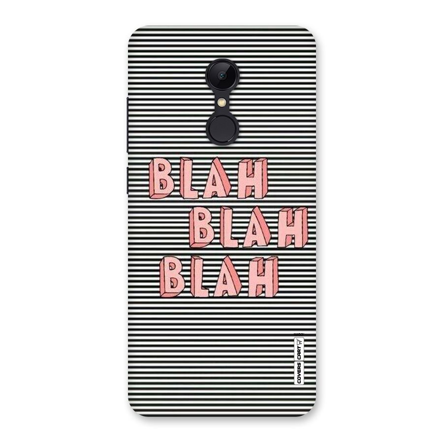 Blah Stripes Back Case for Redmi 5
