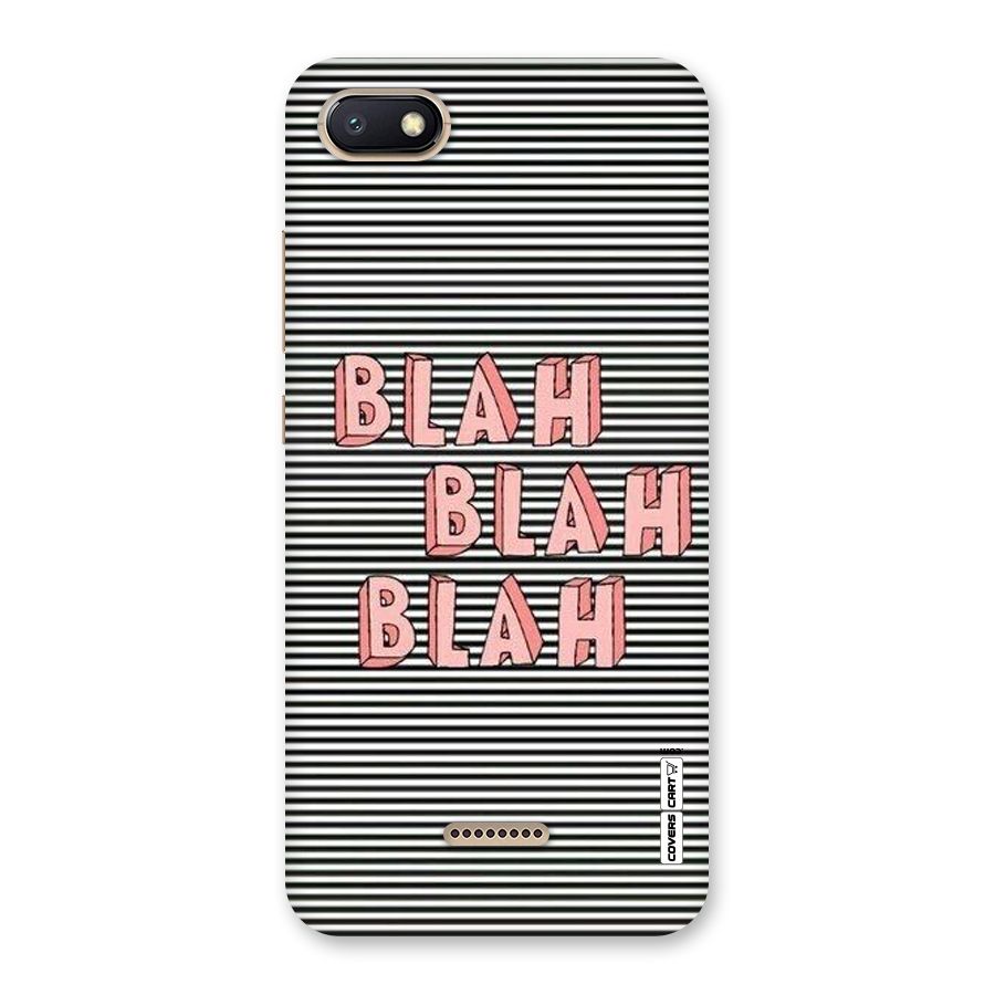 Blah Stripes Back Case for Redmi 6A