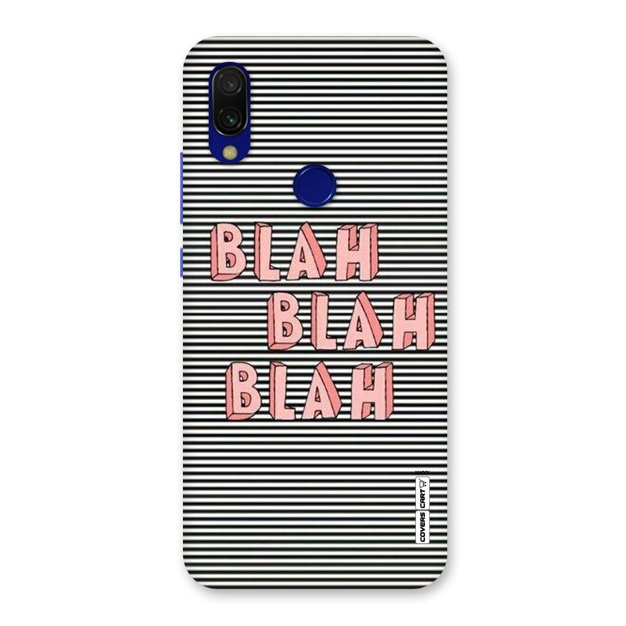 Blah Stripes Back Case for Redmi 7