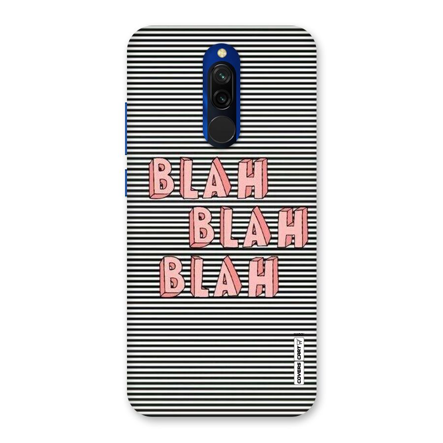 Blah Stripes Back Case for Redmi 8