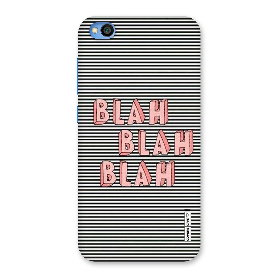 Blah Stripes Back Case for Redmi Go