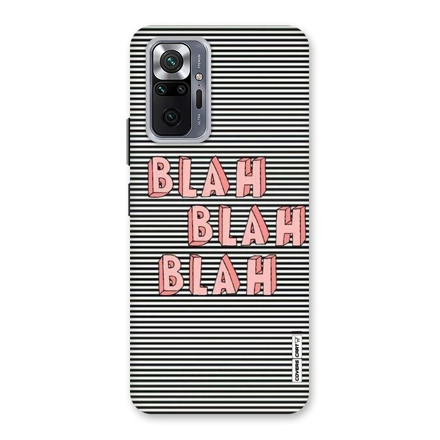 Blah Stripes Back Case for Redmi Note 10 Pro Max