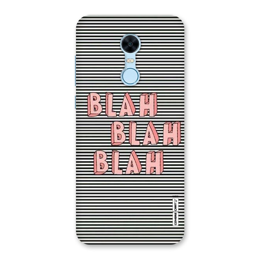 Blah Stripes Back Case for Redmi Note 5